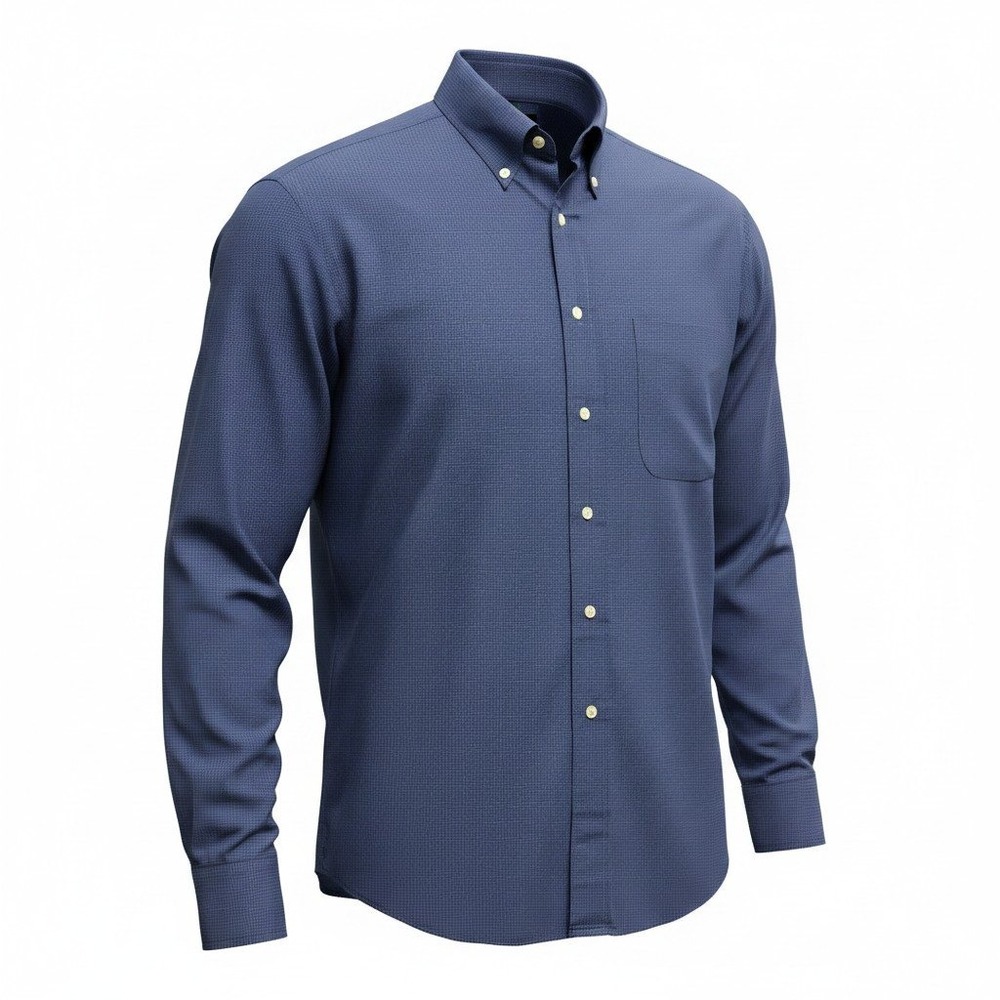 Tommy Hilfiger Button Down Shirt Mens 15.5 32/33 Blue Excellent Micro Check